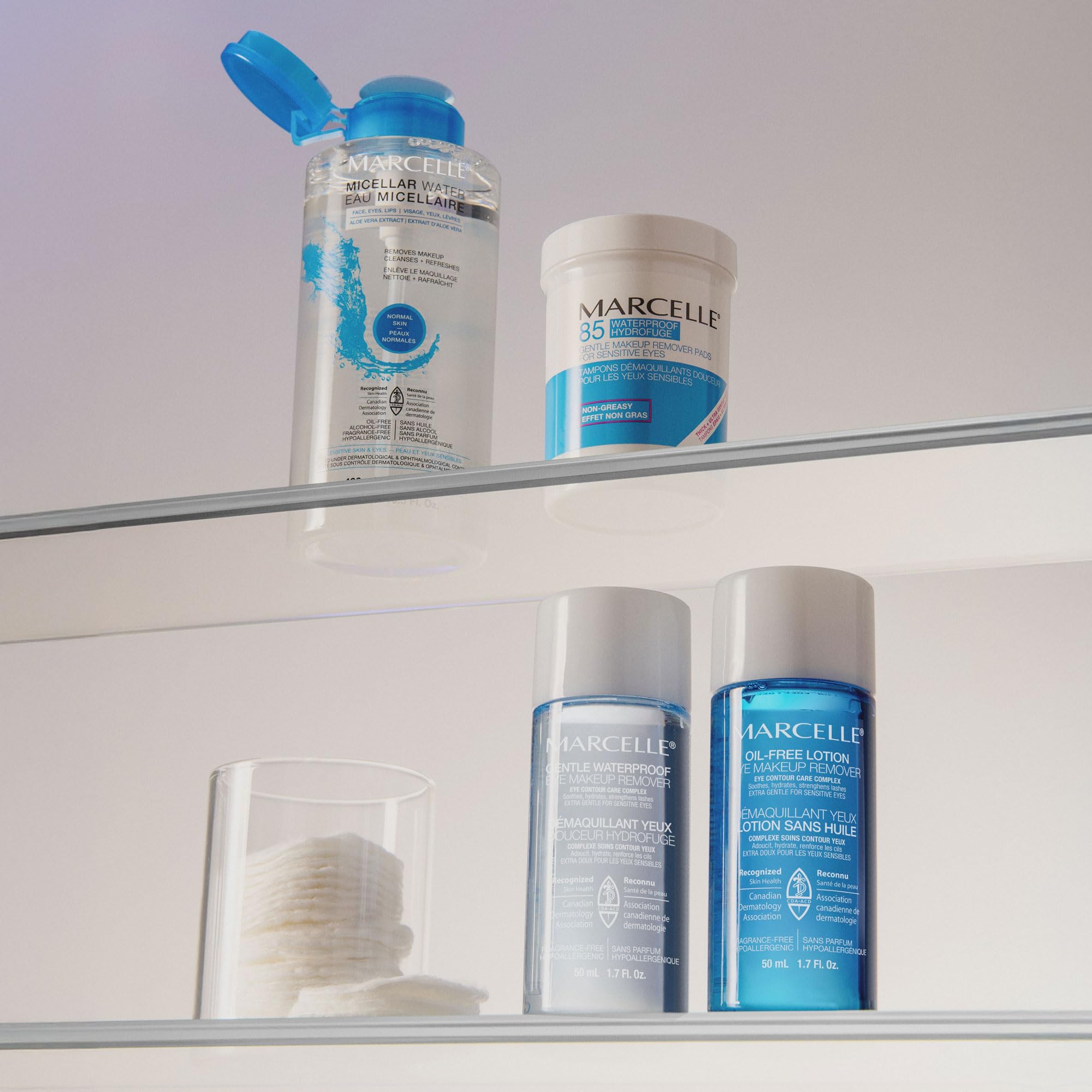 Produit Marcelle pour yeux sensibles hypoallergéniques.