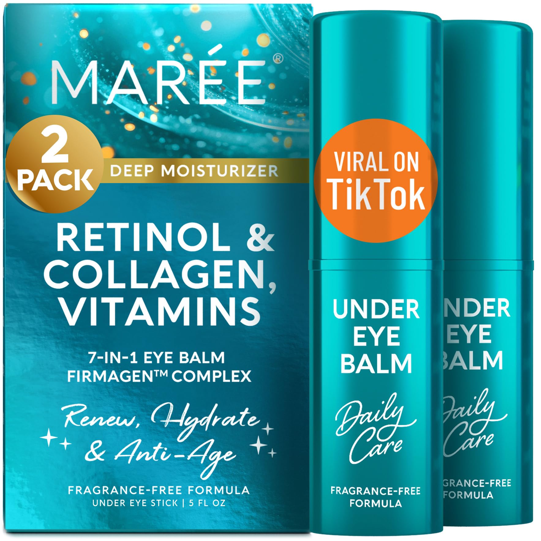 MAREE bâton contour des yeux avec retinol et céramide – hydratation ciblée et raffermissement potentiel.