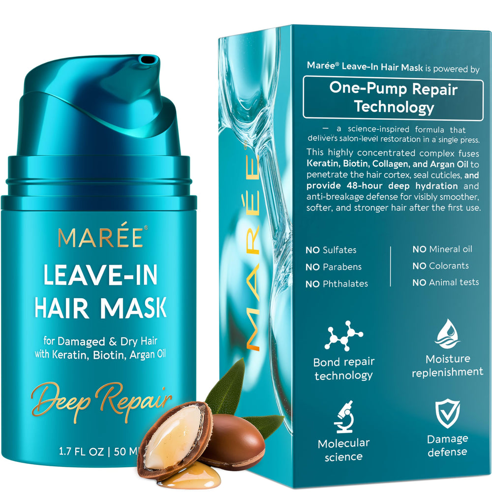 MAREE Masque Leave-In en flacon pour hydratation rapide sans rinçage