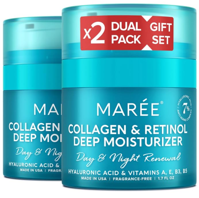 MAREE Crème Visage Duo Bouteille : hydratation et élasticité instantanées.