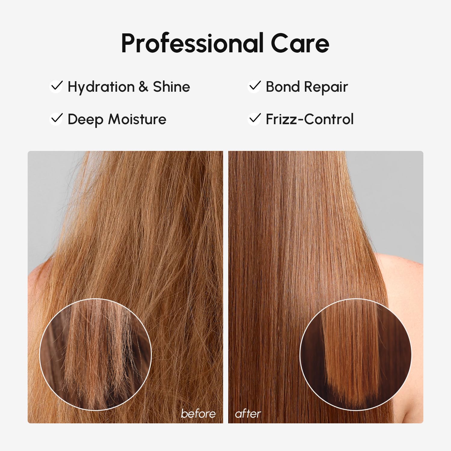 MAREE Démêler les cheveux après l’application du masque.