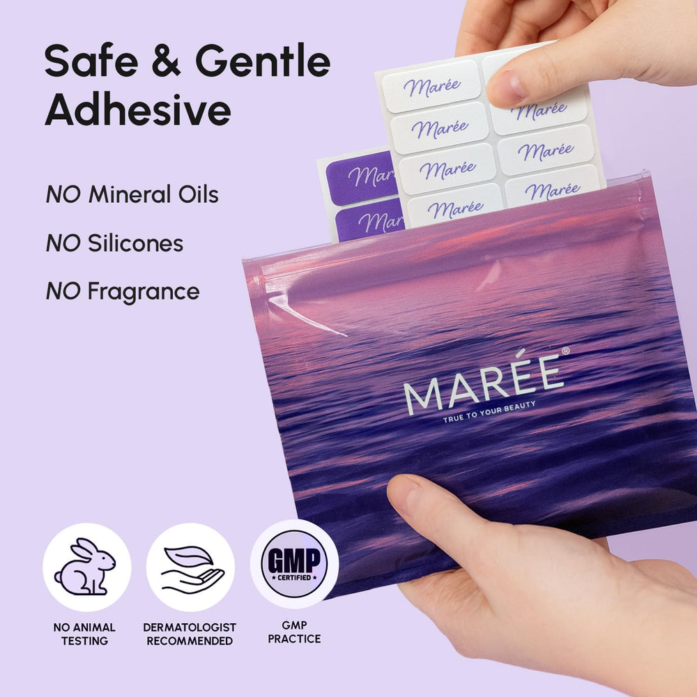 MAREE Face Lift Tape – utilisation nocturne pour un maintien léger et discret.