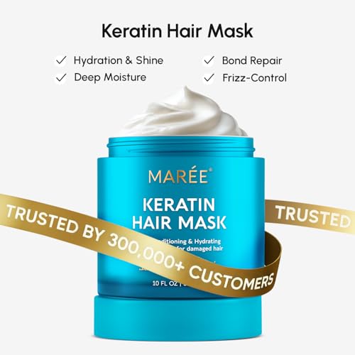 Finished blowout with frizz control using MAREE spray