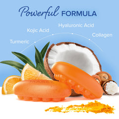 MAREE gommage savon acide kojique curcuma graines-d-abricot visage – exfoliation douce.
