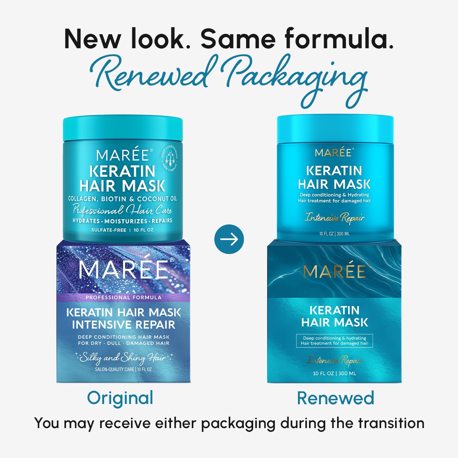 MAREE Masque – texture creme onctueuse offrant demelage facile.