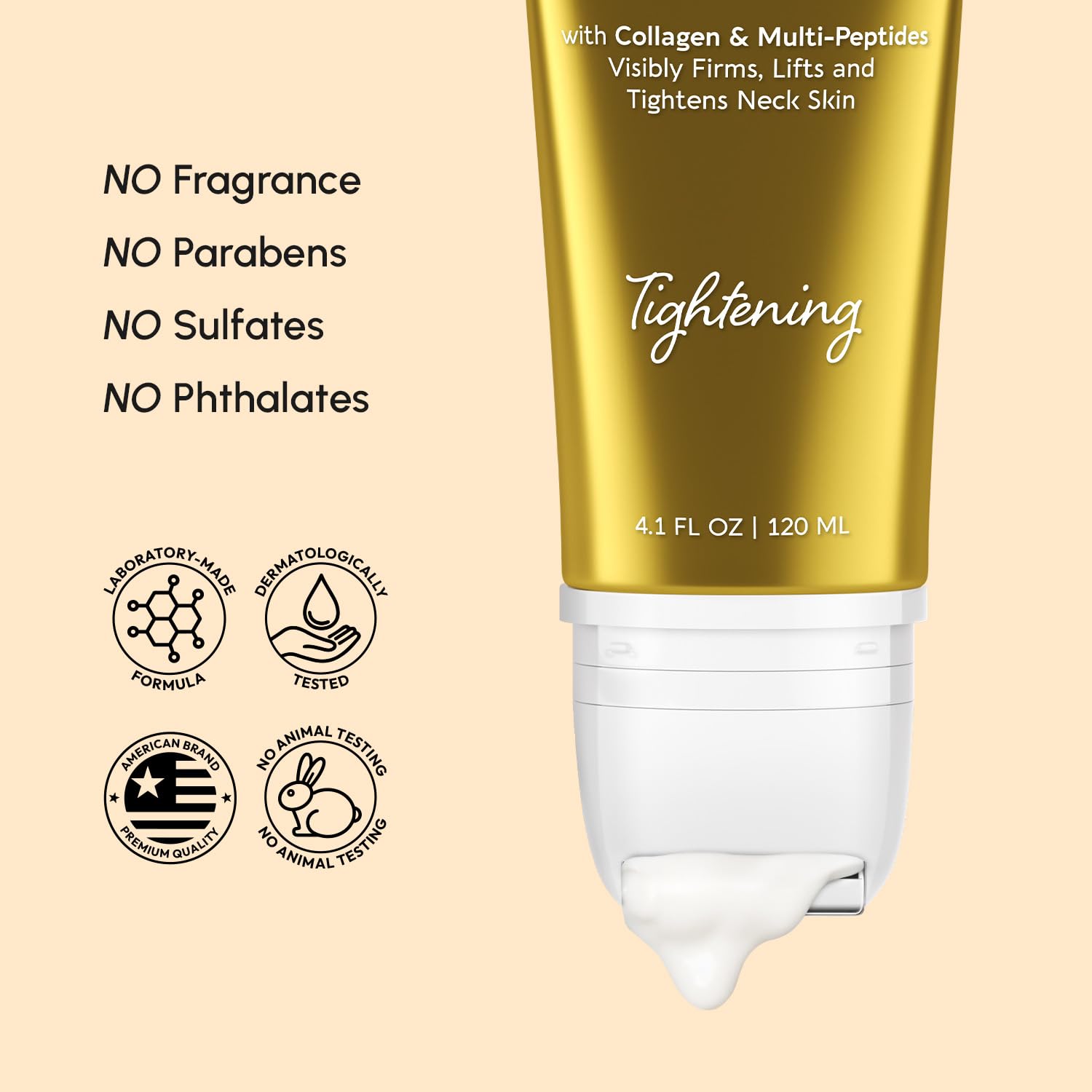 MAREE neck cream with roller marine collagen emphasis for nourishing care