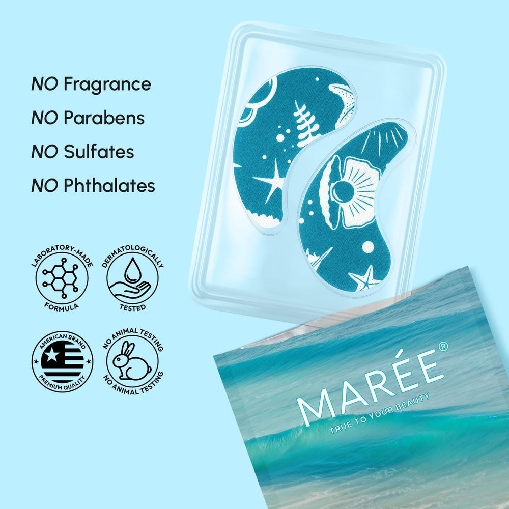 Patchs MAREE application douce autour des yeux pour routine quotidienne