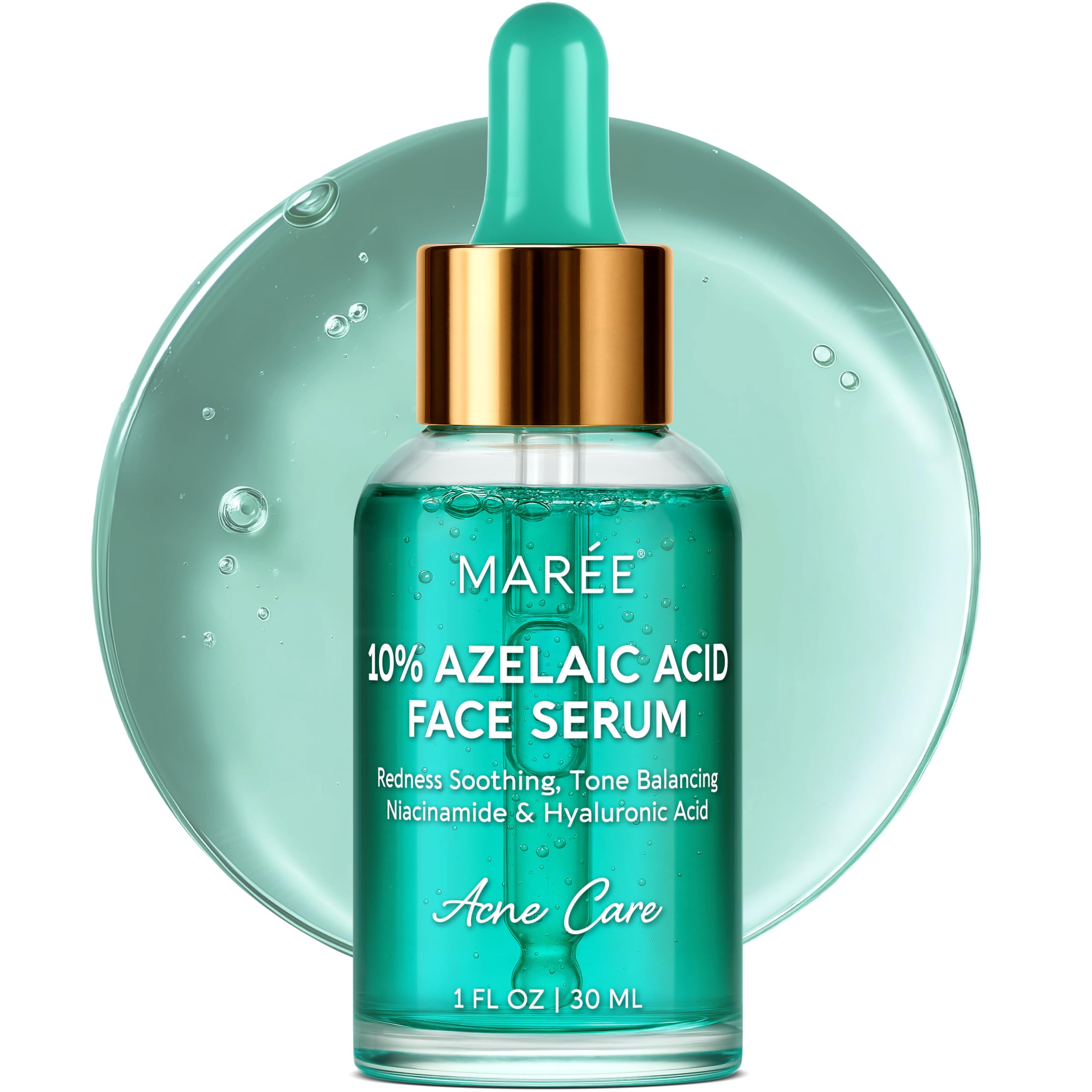 MAREE Sérum acide azélaïque 10% — visuel visage, hydratation apaisante.