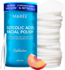 MARÉE Tampons Glycoliques Visage Nettoyants : exfoliation douce pour le teint.