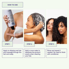Maria Nila Coils & Curls Co-Wash — démêlage facilité après lavage.