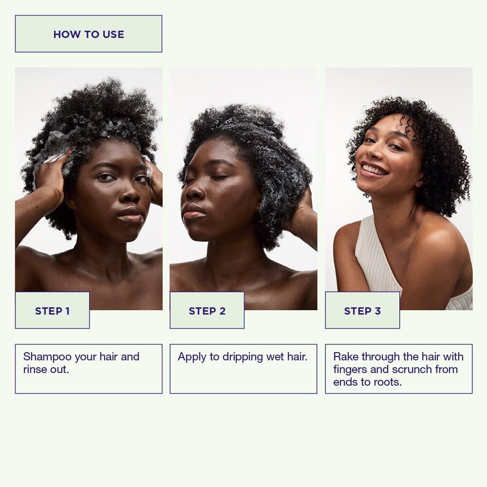 Texture riche de Maria Nila Coils & Curls Oil-In-Cream prête au démêlage.