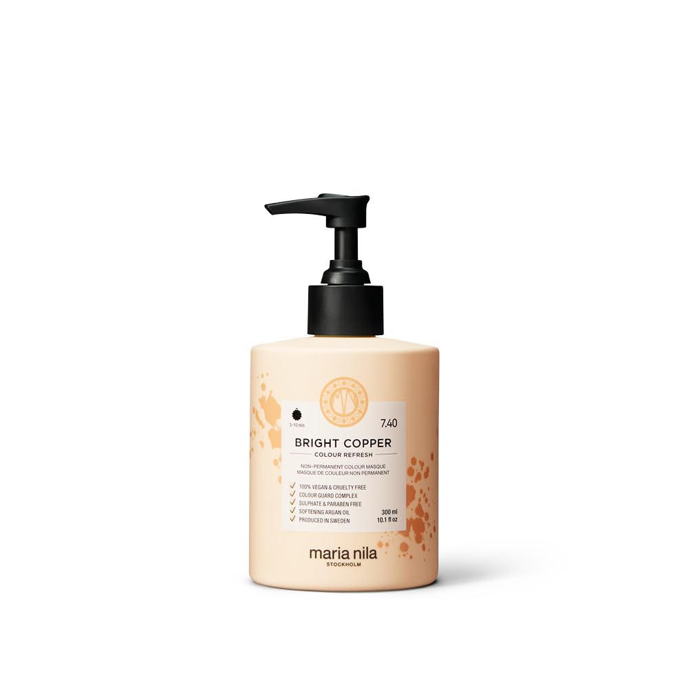 Maria Nila Colour Refresh Cuivre Brillant – bouteille, option vegan et sans sulfates.