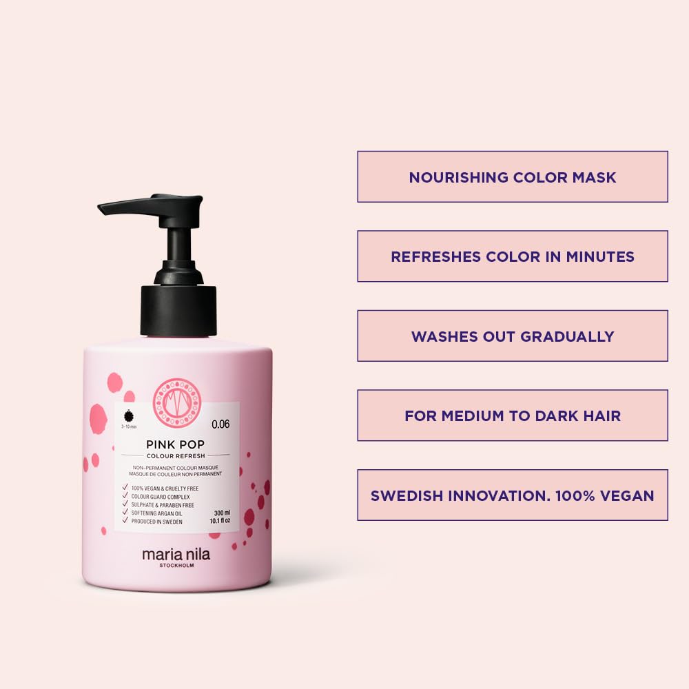 Application homogène Color Refresh Pink Pop sur les longueurs.
