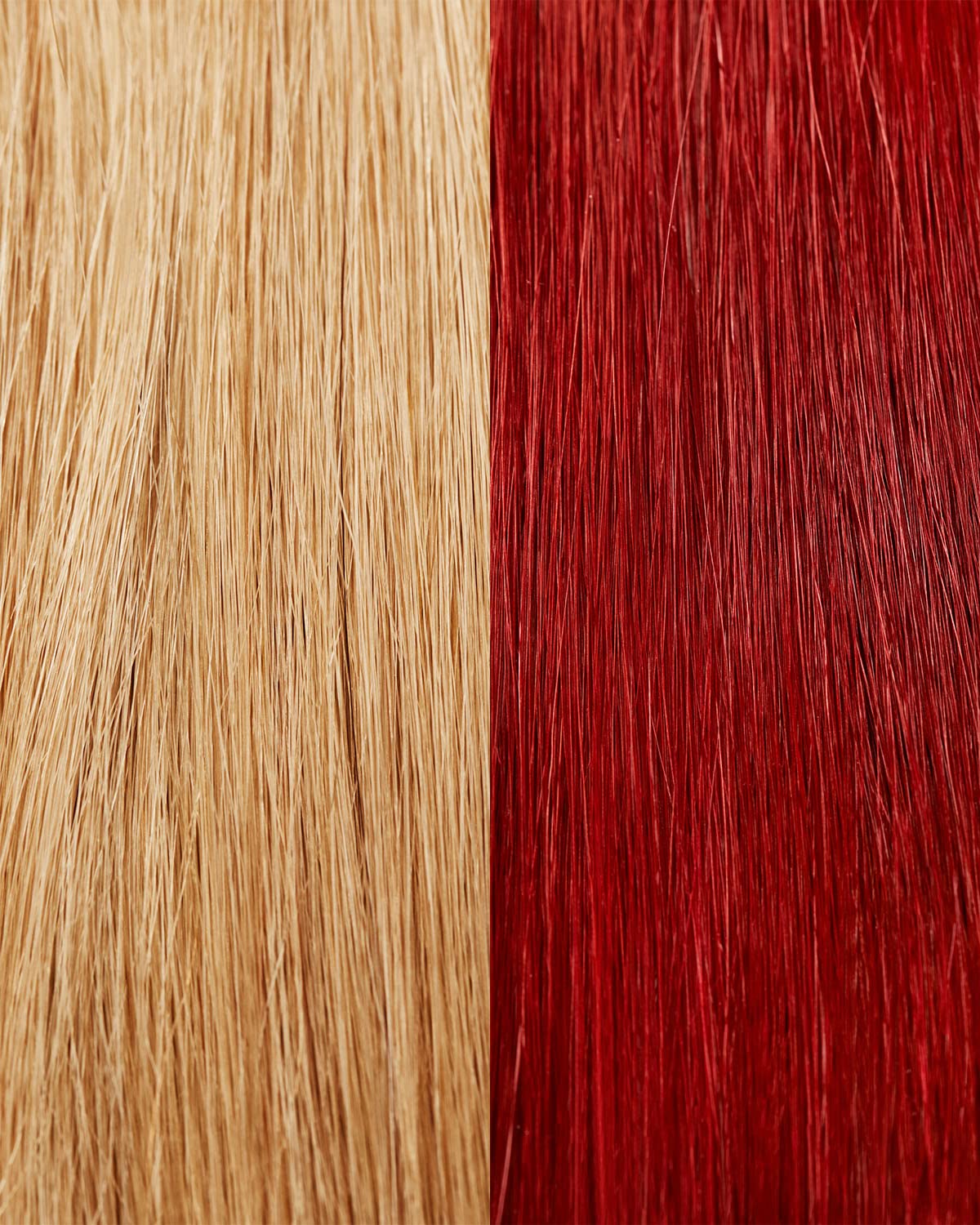 Échantillons de teinte Colour Refresh Autumn Red montrant la couleur sur swatches.