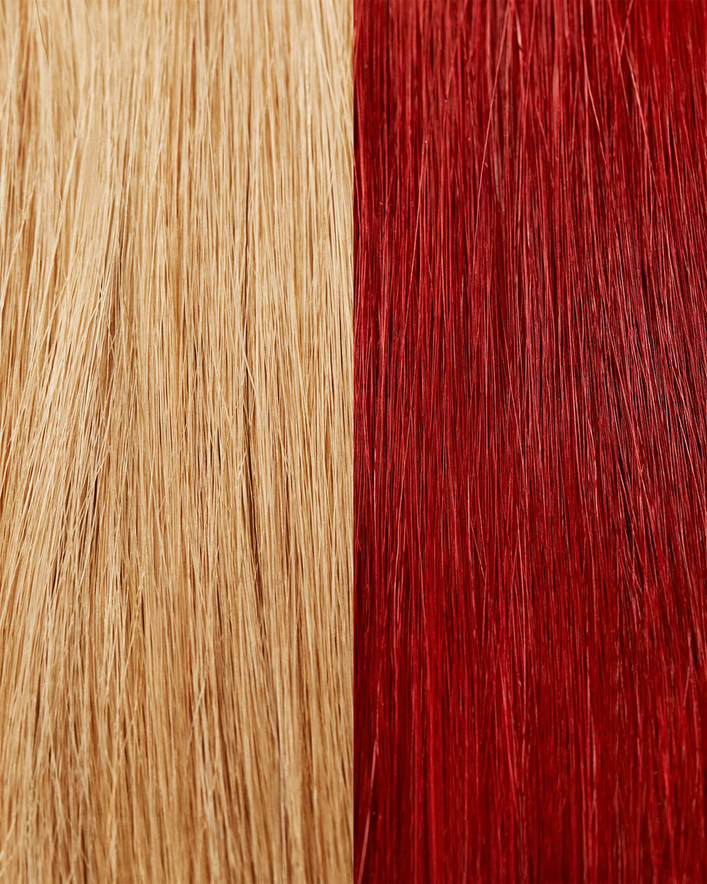 Échantillons de teinte Colour Refresh Autumn Red montrant la couleur sur swatches.