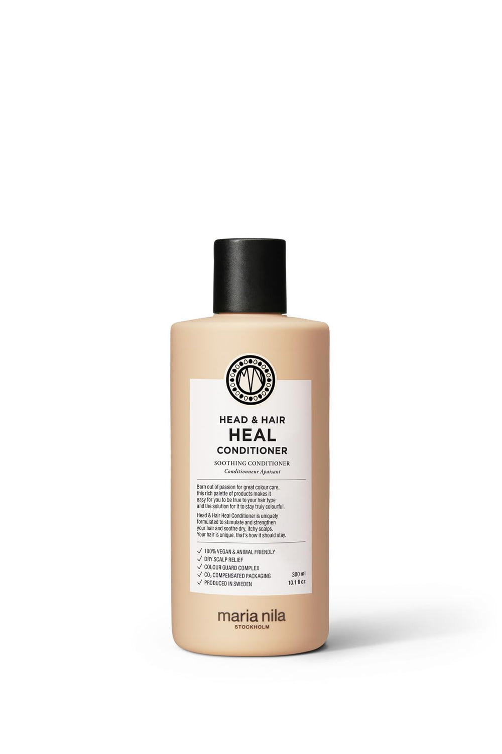 Bouteille Maria Nila Head & Hair Heal, soin apaisant pour cuir chevelu sec