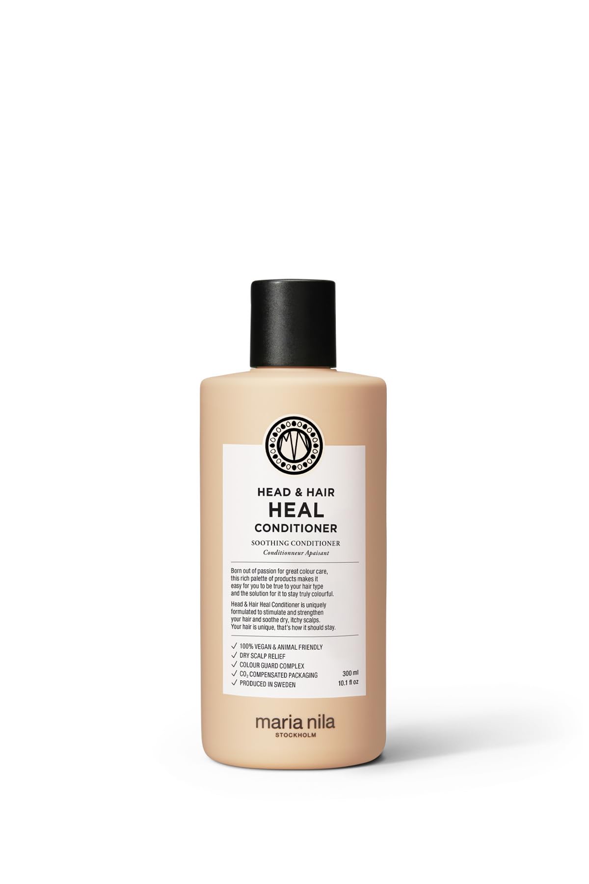 Bouteille Maria Nila Head & Hair Heal, soin apaisant pour cuir chevelu sec