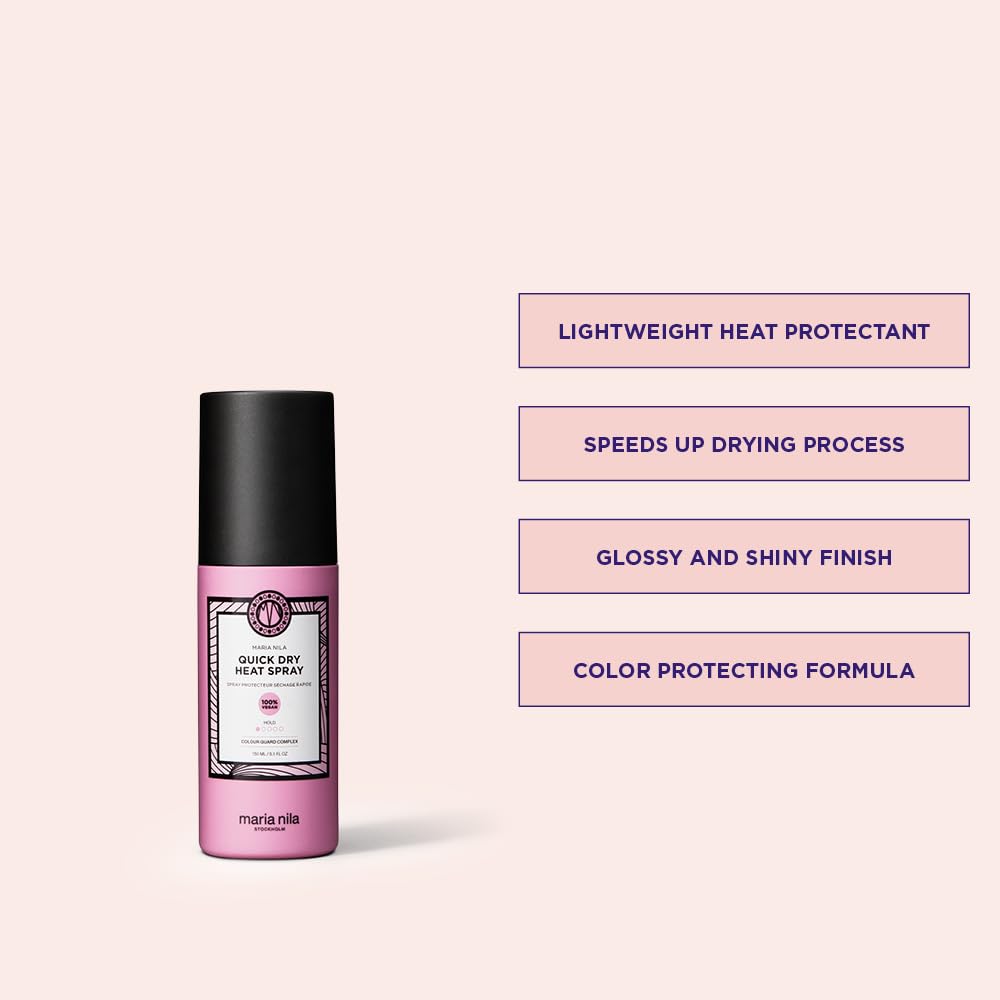 Maria Nila spray séchage rapide – application sur cheveux humides pour brushing facilité