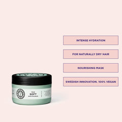 Maria Nila True Soft masque, application facile sur cheveux propres et frais