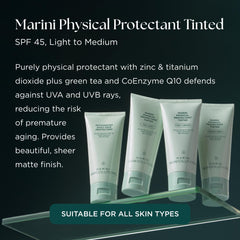 Marini SkinSolutions Protectant Teinté : texture légère et contrôle des brillances pour tous types de peau.