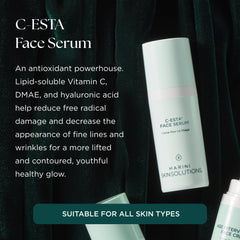 Texture légère du sérum C-ESTA Marini SkinSolutions, idéale pour hydratation délicate.