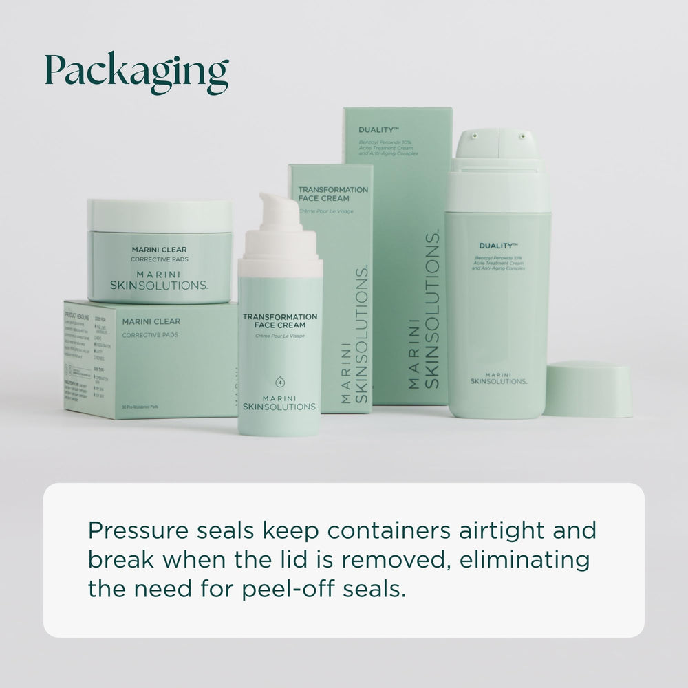 Marini SkinSolutions C-ESTA Gel Nettoyant Visage, emballage clair et étiquette sécurité des ingrédients.