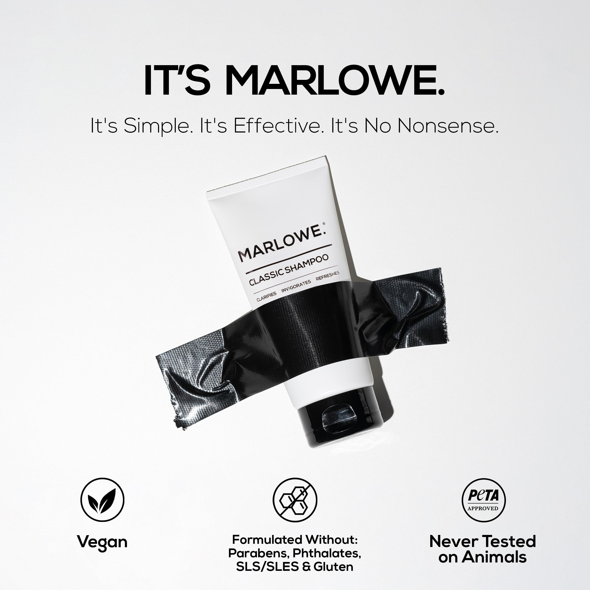 MARLOWE N°172 Shampoing argan et coco, nourrissant pour cheveux et cuir chevelu