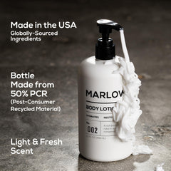 MARLOWE No. 002 Etiquette Sans Parabens, vegan et fabrication États-Unis.