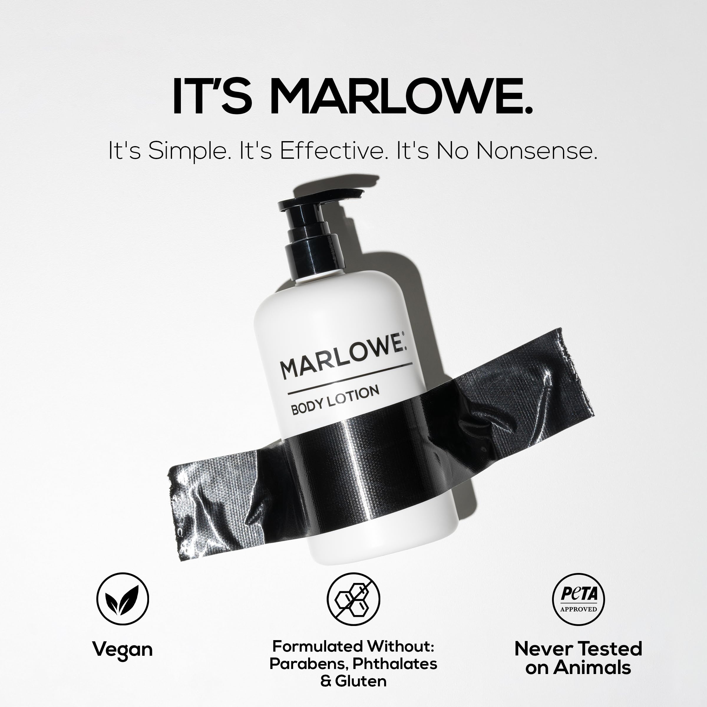 MARLOWE No. 002 Parfum-original Lotion Corps, senteur boisée discrète.