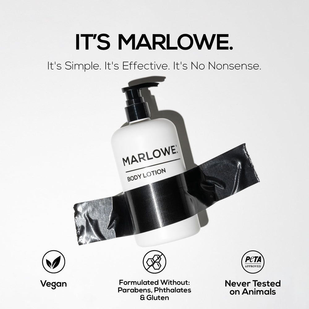 MARLOWE No. 002 Parfum-original Lotion Corps, senteur boisée discrète.