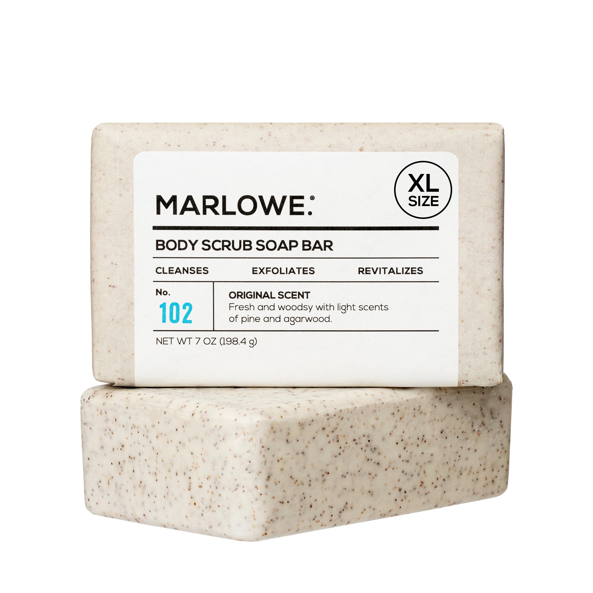 MARLOWE No.102 – savon-scrub-corps 7oz pour nettoyage en profondeur et exfoliation