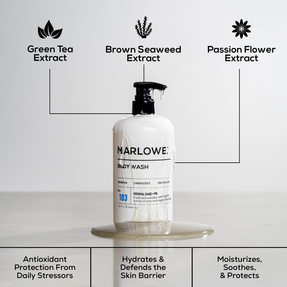 MARLOWE No 103: mousse lavante douce pour peau tendre et revitalisée