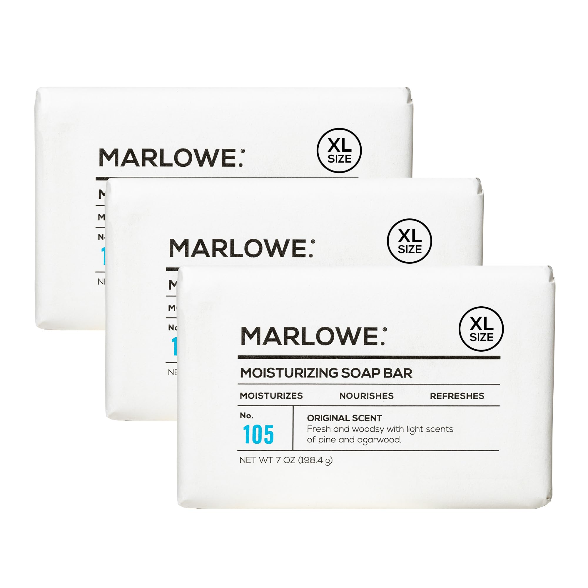 Barre MARLOWE No.105 pour homme: hydratation quotidienne et nettoyage en douceur.