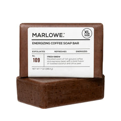MARLOWE N°109, savon-barre Café Frais : exfolie en douceur et réveille la peau.
