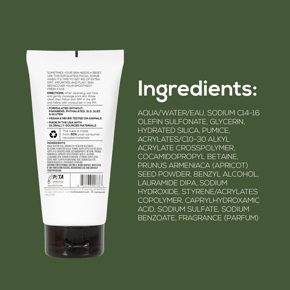 Exfoliation douce adaptée à une utilisation quotidienne.