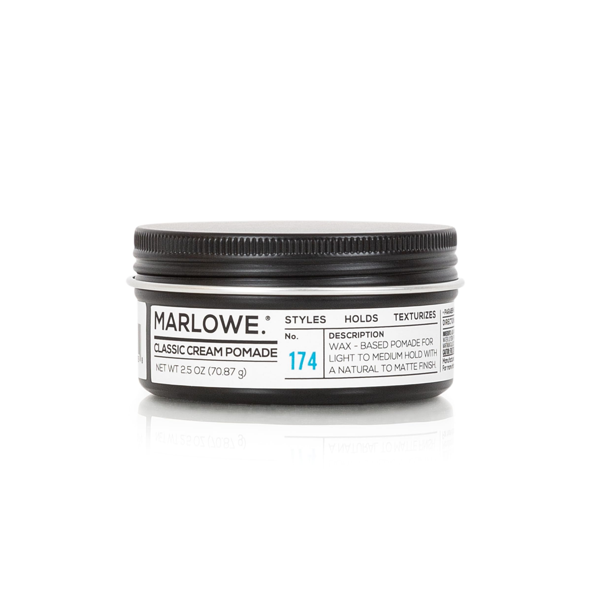 MARLOWE No. 174 Pomade Creme pour homme — tenue légère pour tous les styles.
