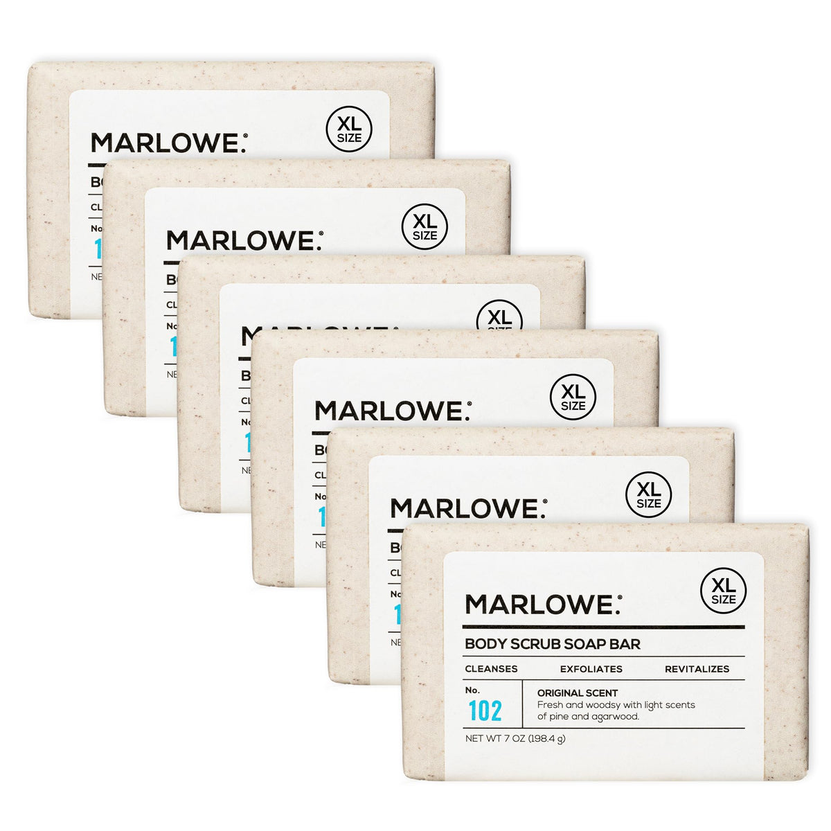 MARLOWE No.102 Savon gommant corps 7oz : exfolie la peau pour plus de douceur