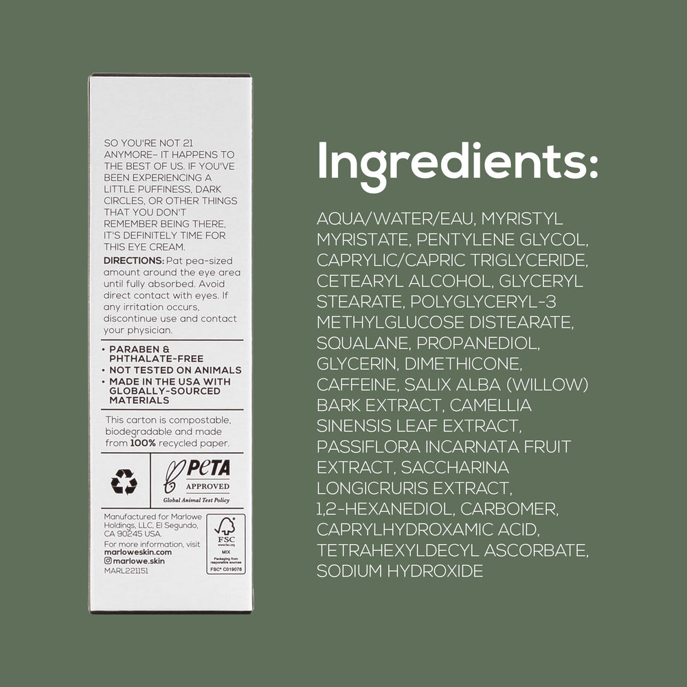 MARLOWE No.127 vegan clean ingredients reflect gentle, cruelty-free skincare