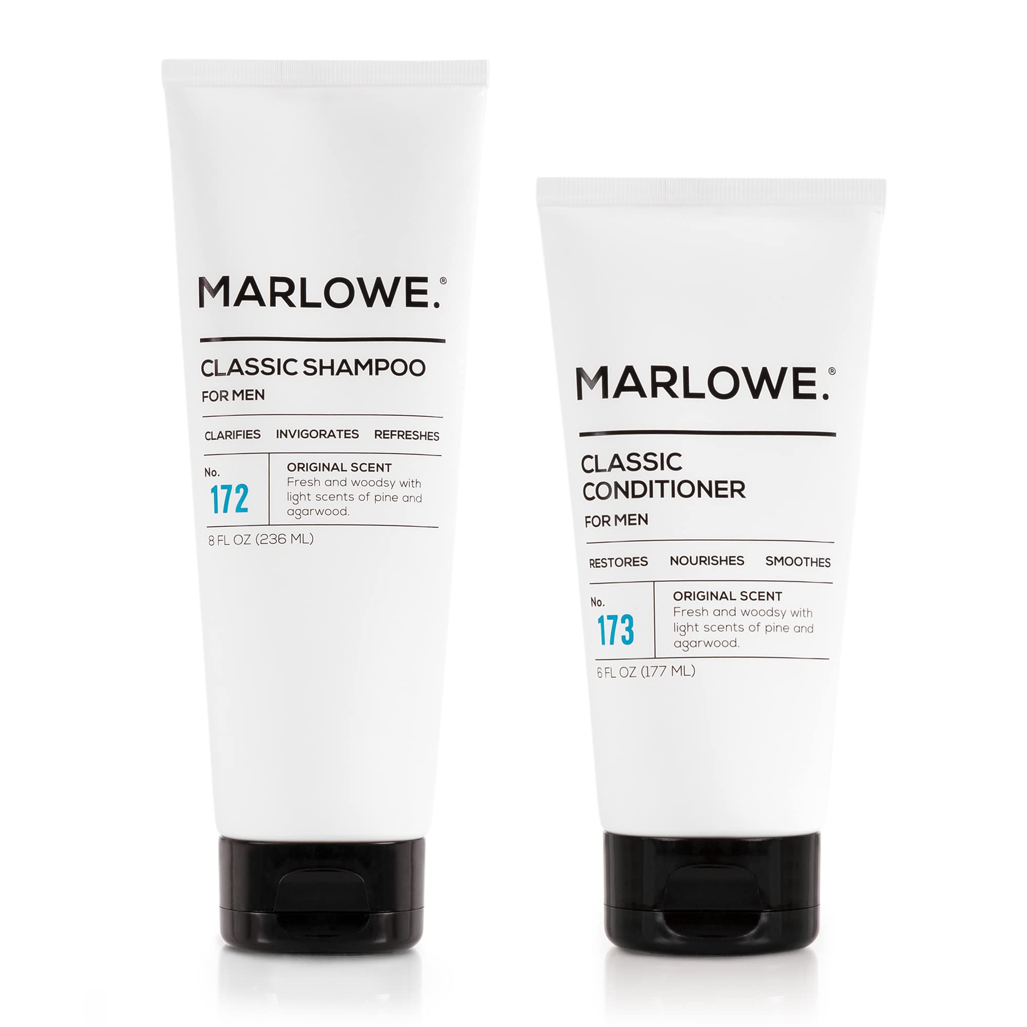 MARLOWE No172 shampoing bouteille — hydratation légère pour tous types de cheveux