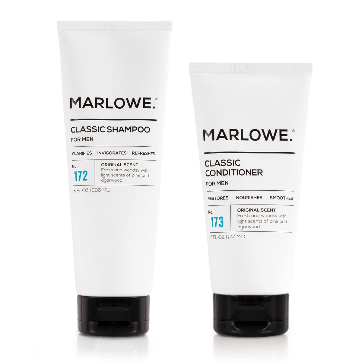 MARLOWE No172 shampoing bouteille — hydratation légère pour tous types de cheveux