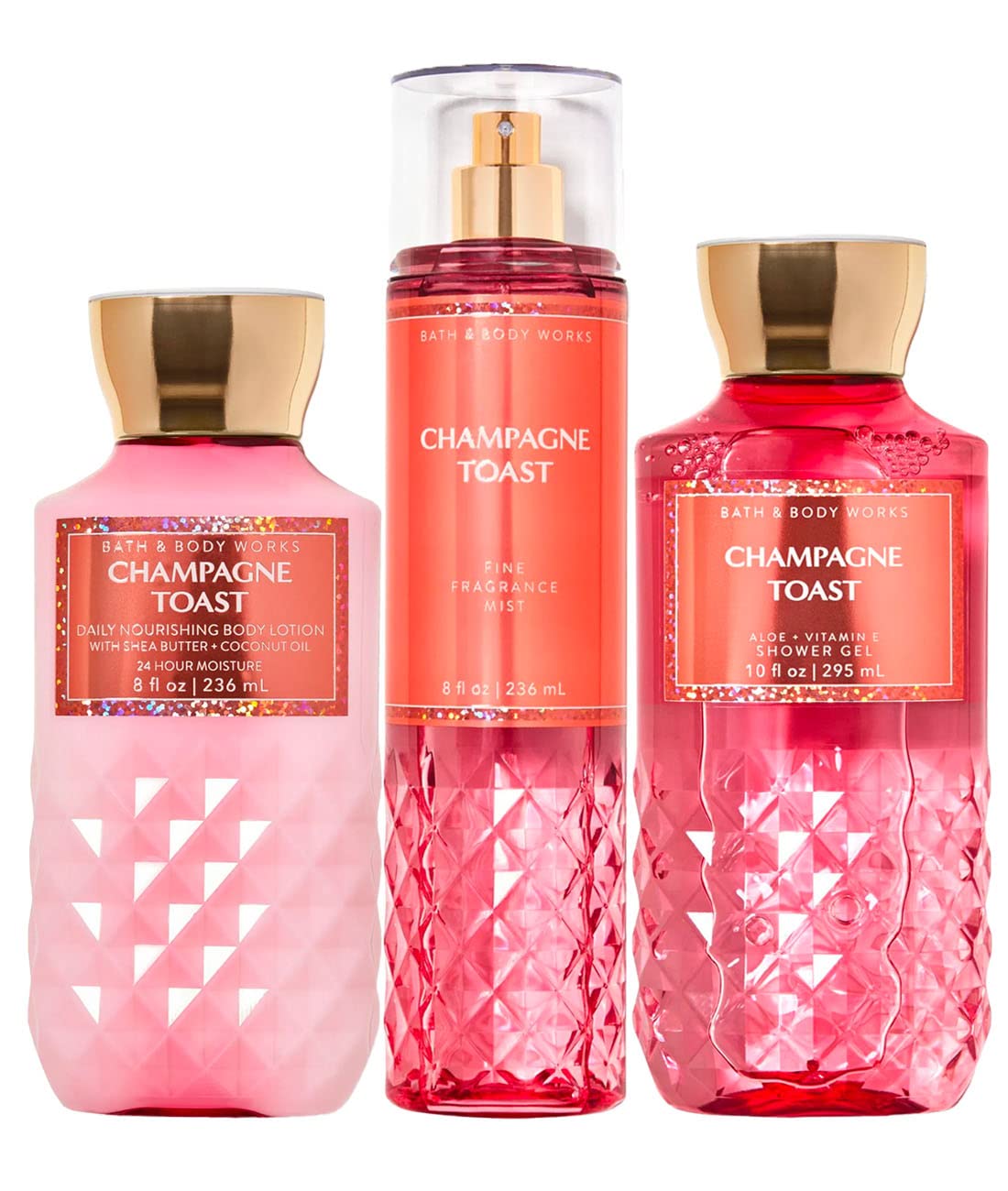 Champagne Toast de Bath & Body Works, trio festif et hydratation légère après douche