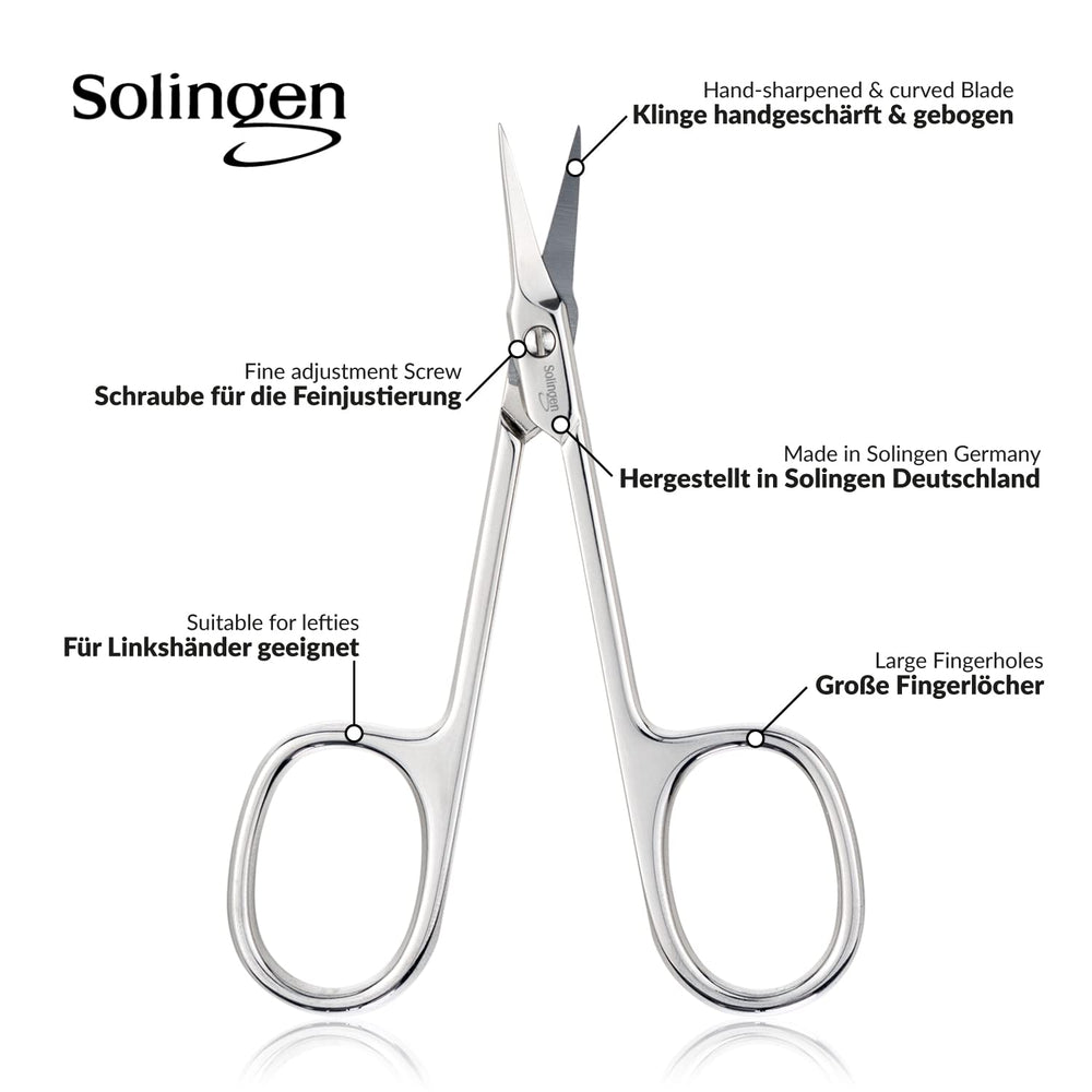 marQus ciseaux cuticule – étui imitation cuir inclus pour voyage pratique
