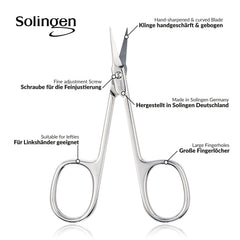 marQus ciseaux cuticule – étui imitation cuir inclus pour voyage pratique
