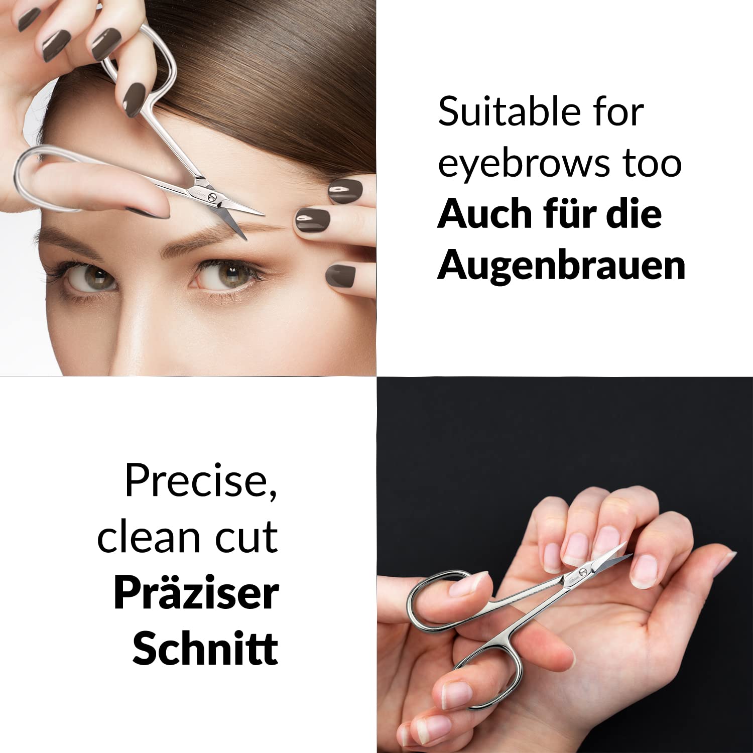 marQus ciseaux multi-usages – pour cuticules, sourcils et cils