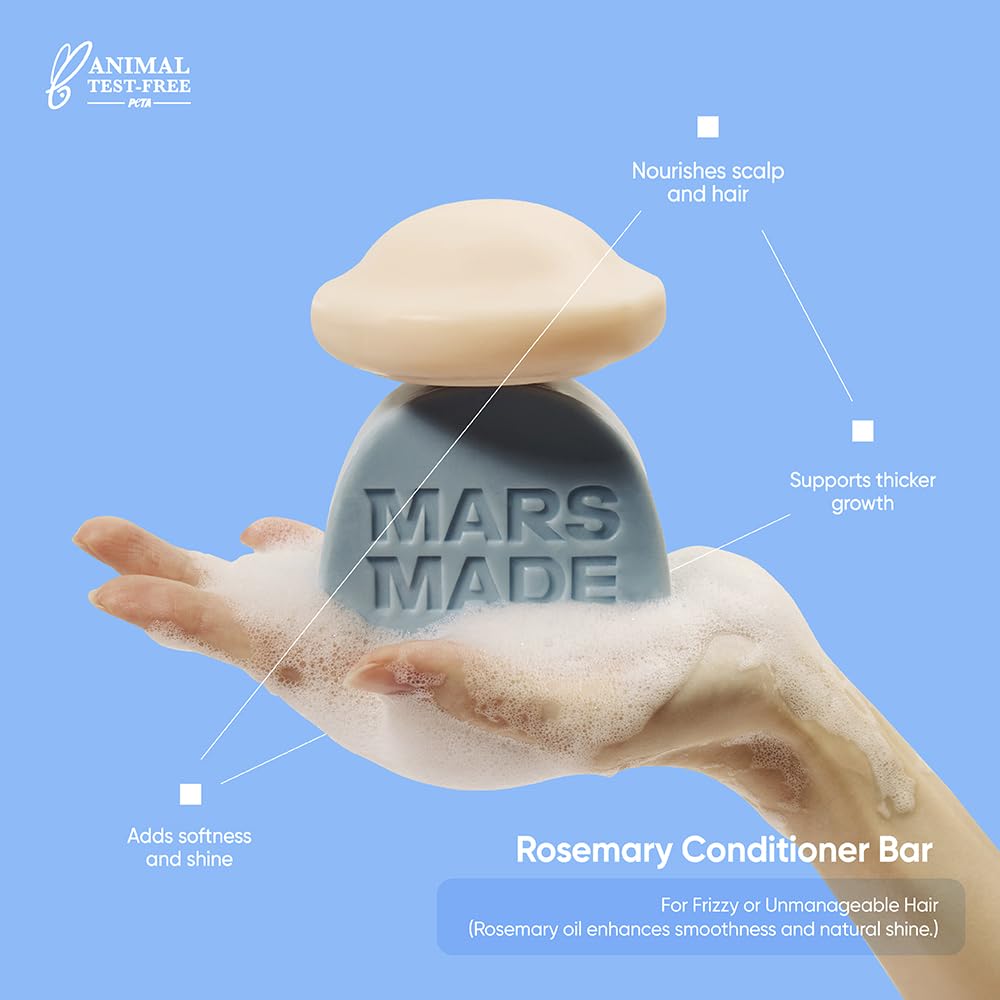 MARS MADE Barre de conditionneur romarin apporte brillance et douceur