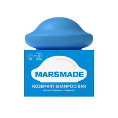 Savon-cheveux solide MARS MADE au romarin, emballage écologique.