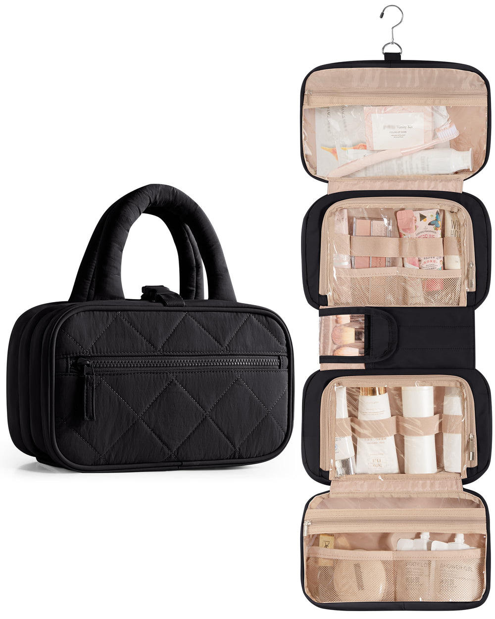 Marscamd trousse voyage avec crochet 360 et design pratique