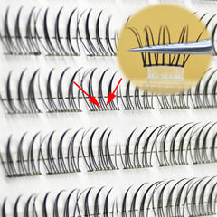 Marsfarmer cils clusters 5D ondulation 10-12 mm pour effet dense et doux
