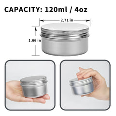 Marsheepy boîtes aluminium 4oz pilules, fermeture fiable et rangement compact.
