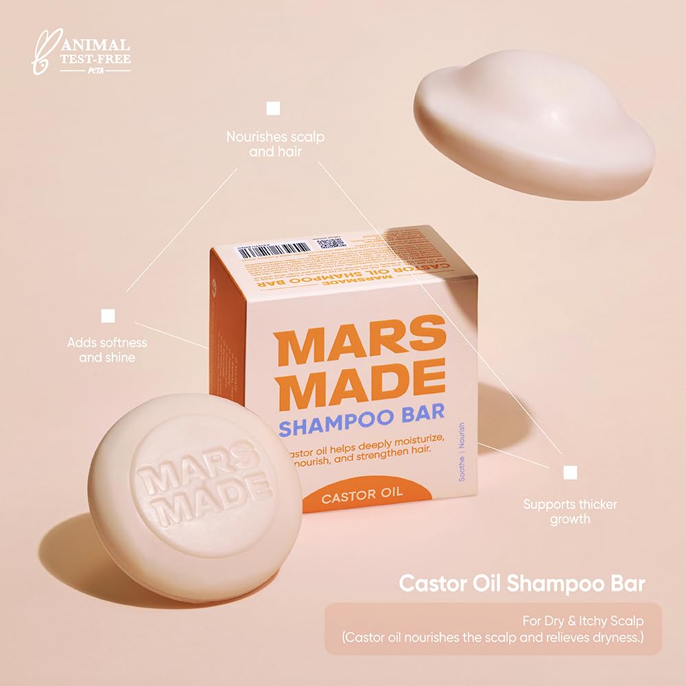 Mars Made savon solide castor parfum citron orange, parfum frais